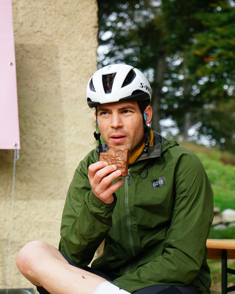 Peter bei einer Pause während eines Ultra-Events